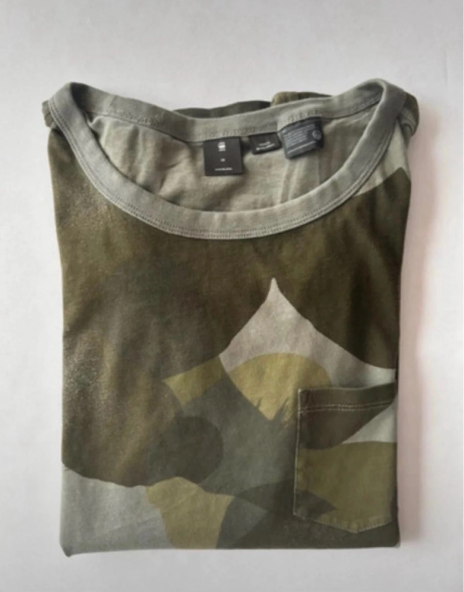 Camiseta G-Star RAW Camuflagem Verde Bolso | Tamanho PP – photo 4